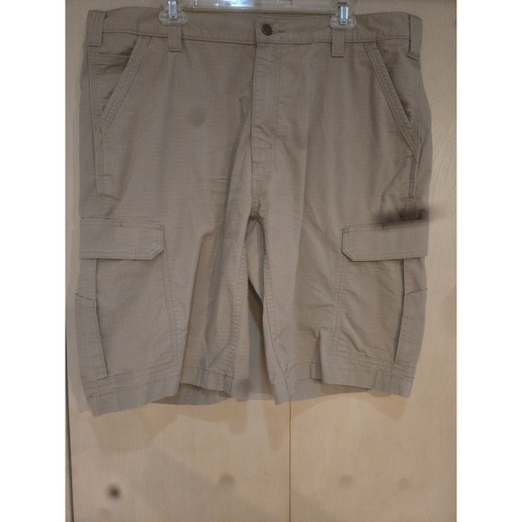 Carhartt Other - Carhartt Force Relaxed Fit Ripstop Cargo Work Shorts Mens 40 Khaki BS3543-M